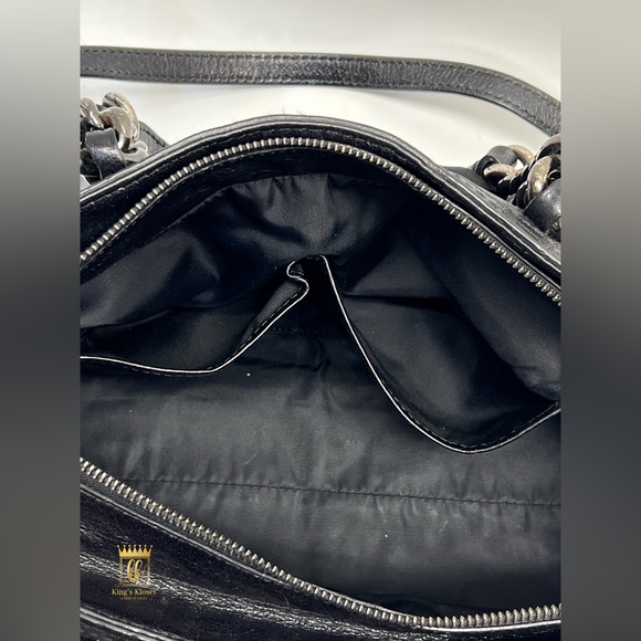 BURBERRY TORBITT GUNMETAL CROSSBODY CHAIN BAG - Picture 9 of 13